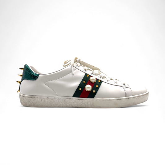 Gucci Pearl Stud Snkr Wmns