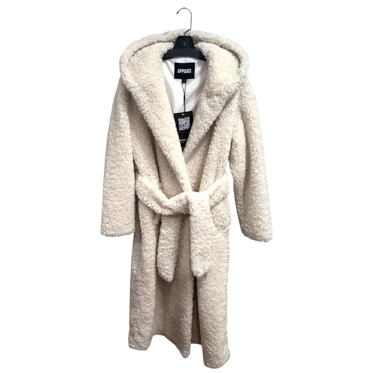 Apparis White Boucelette Coat