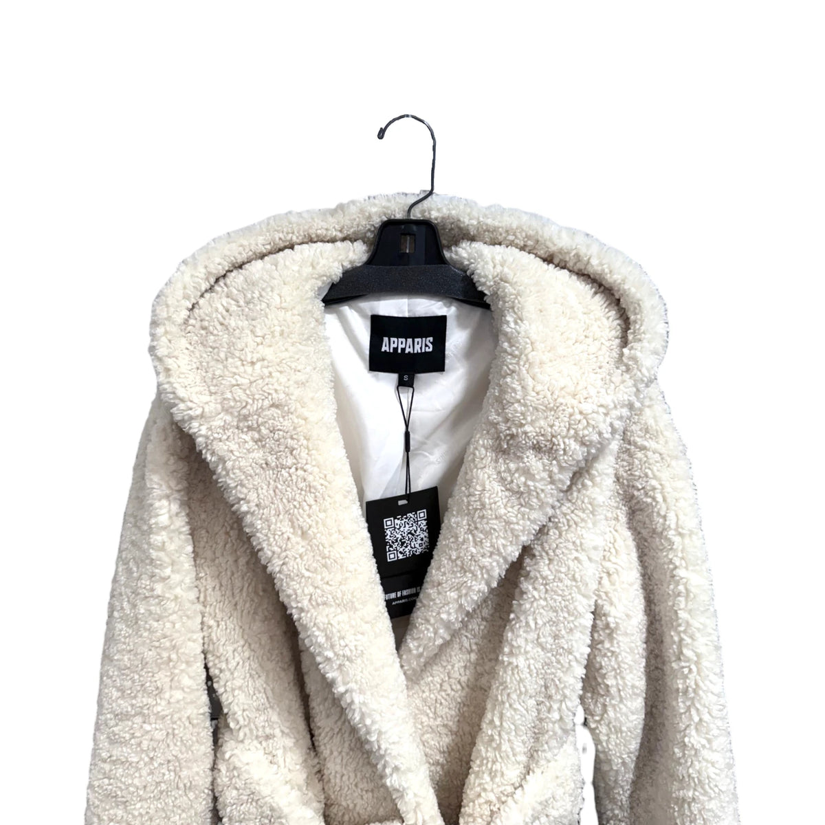 Apparis White Boucelette Coat