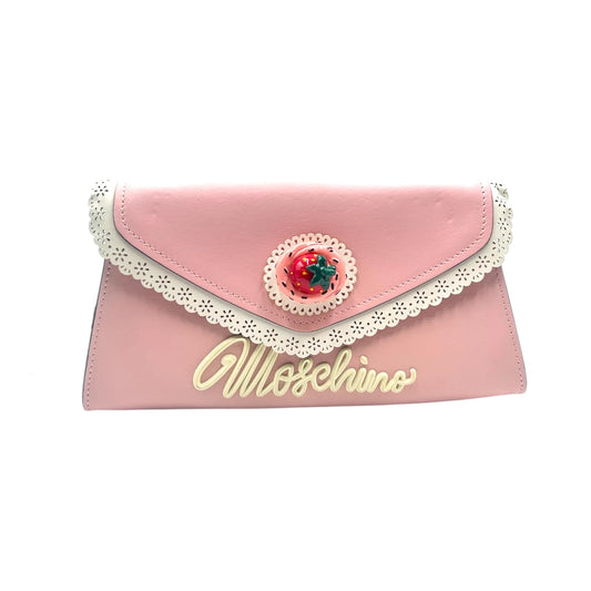 Moschino Couture Strawberry Shortcake Pink Leather Bag