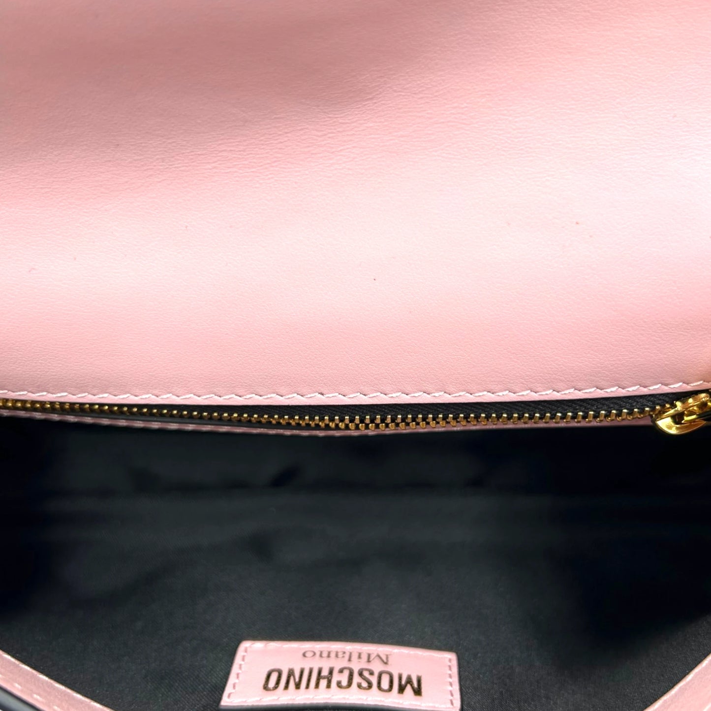 Moschino Couture Strawberry Shortcake Pink Leather Bag