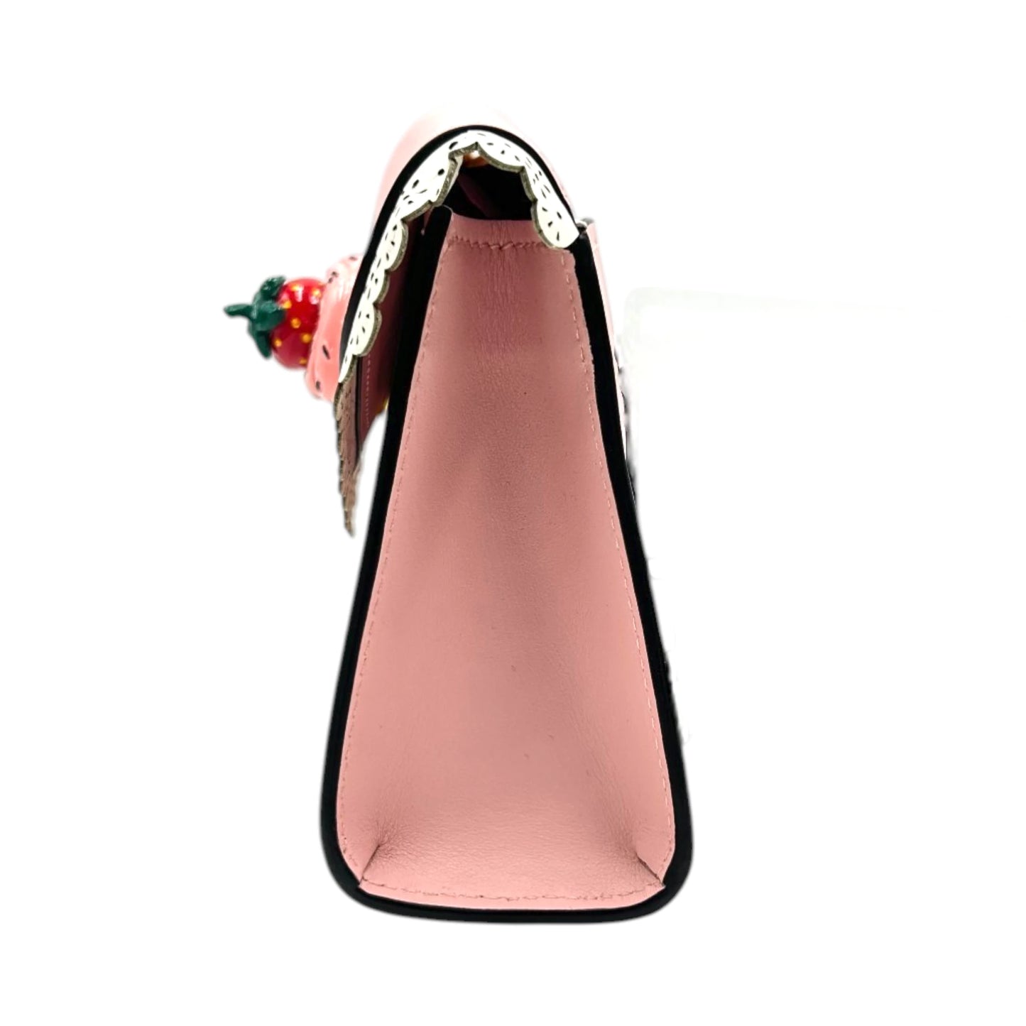 Moschino Couture Strawberry Shortcake Pink Leather Bag