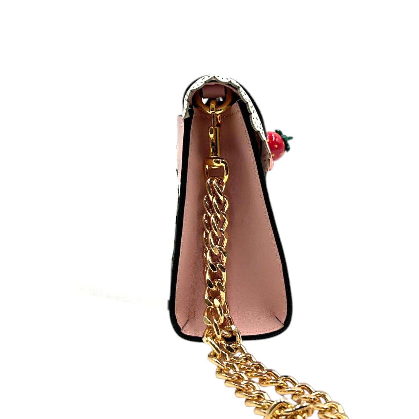 Moschino Couture Strawberry Shortcake Pink Leather Bag
