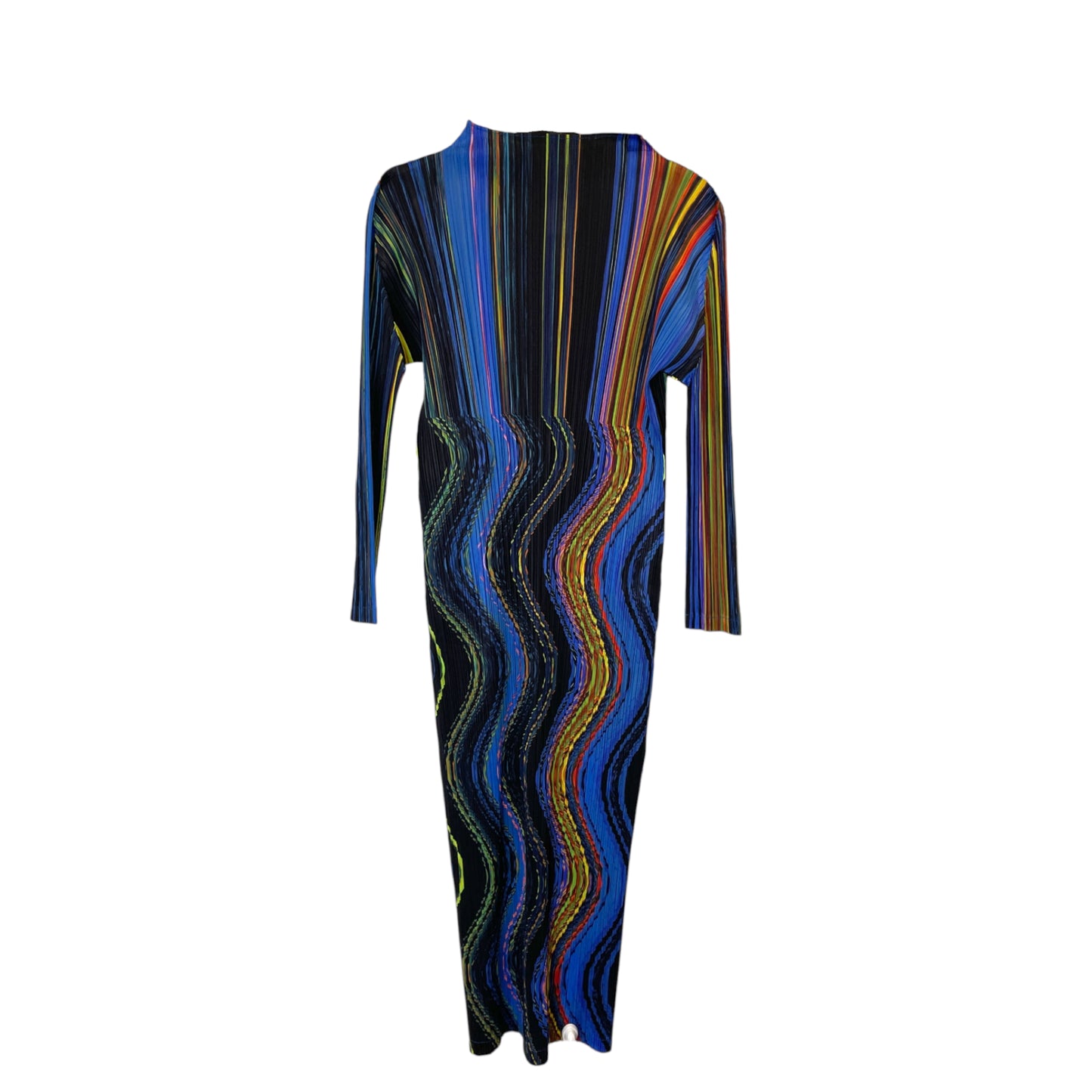 Pleats Please Issey Miyake Warp Midi Dress
