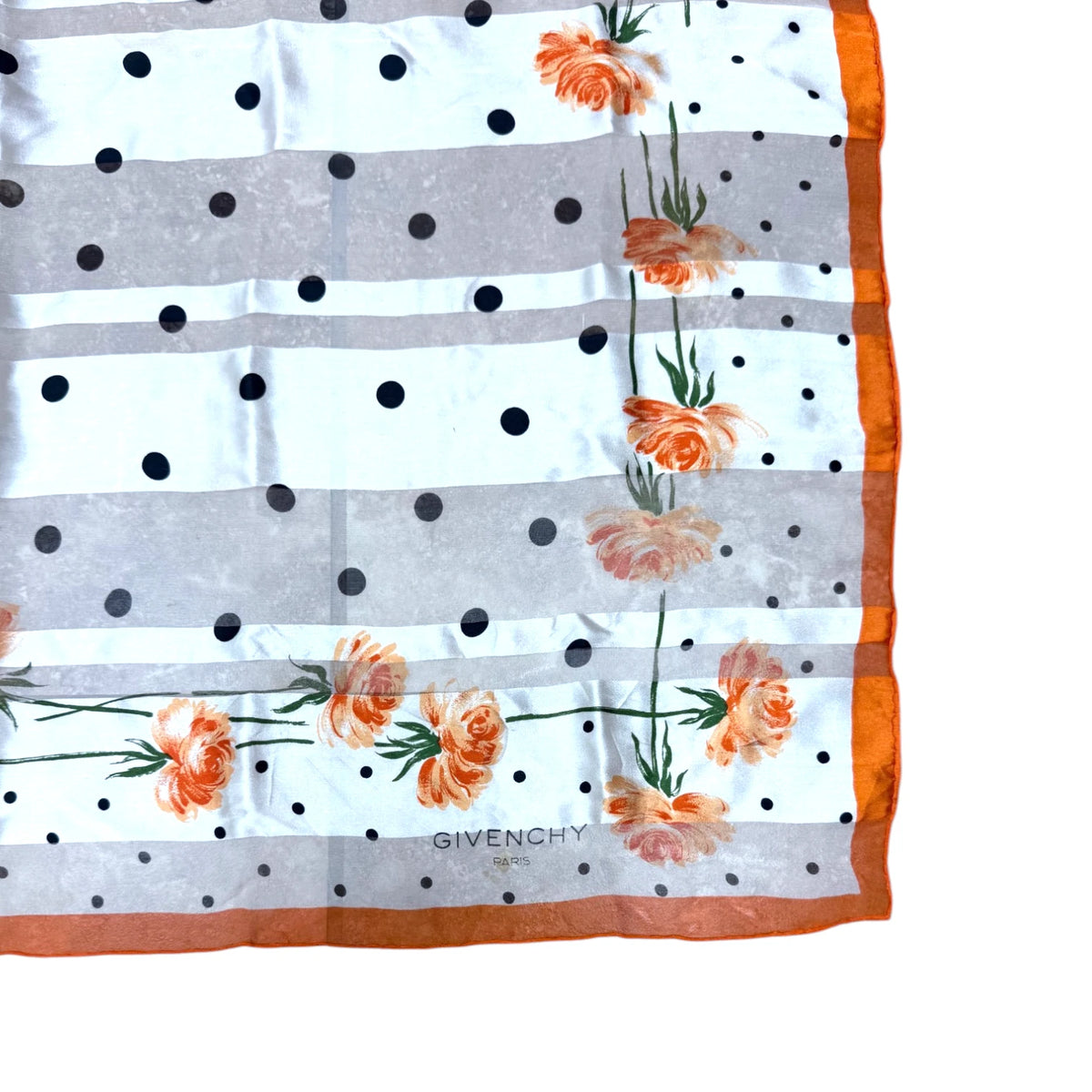 Givenchy Floral Print Square Silk Scarf