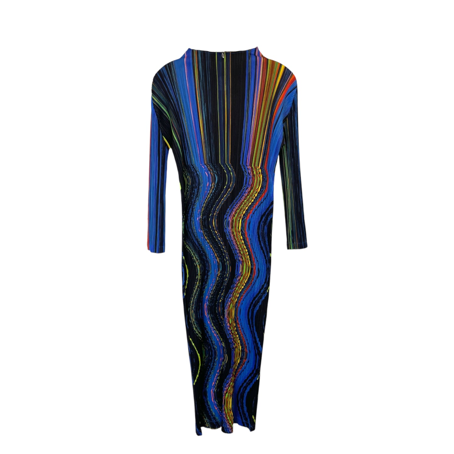 Pleats Please Issey Miyake Warp Midi Dress