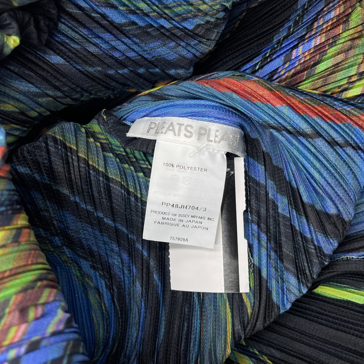 Pleats Please Issey Miyake Warp Midi Dress