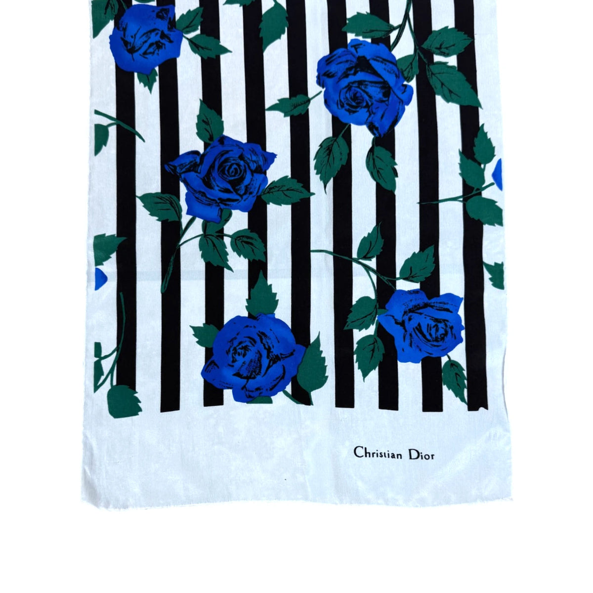 Christian Dior Floral Print Silk Scarf