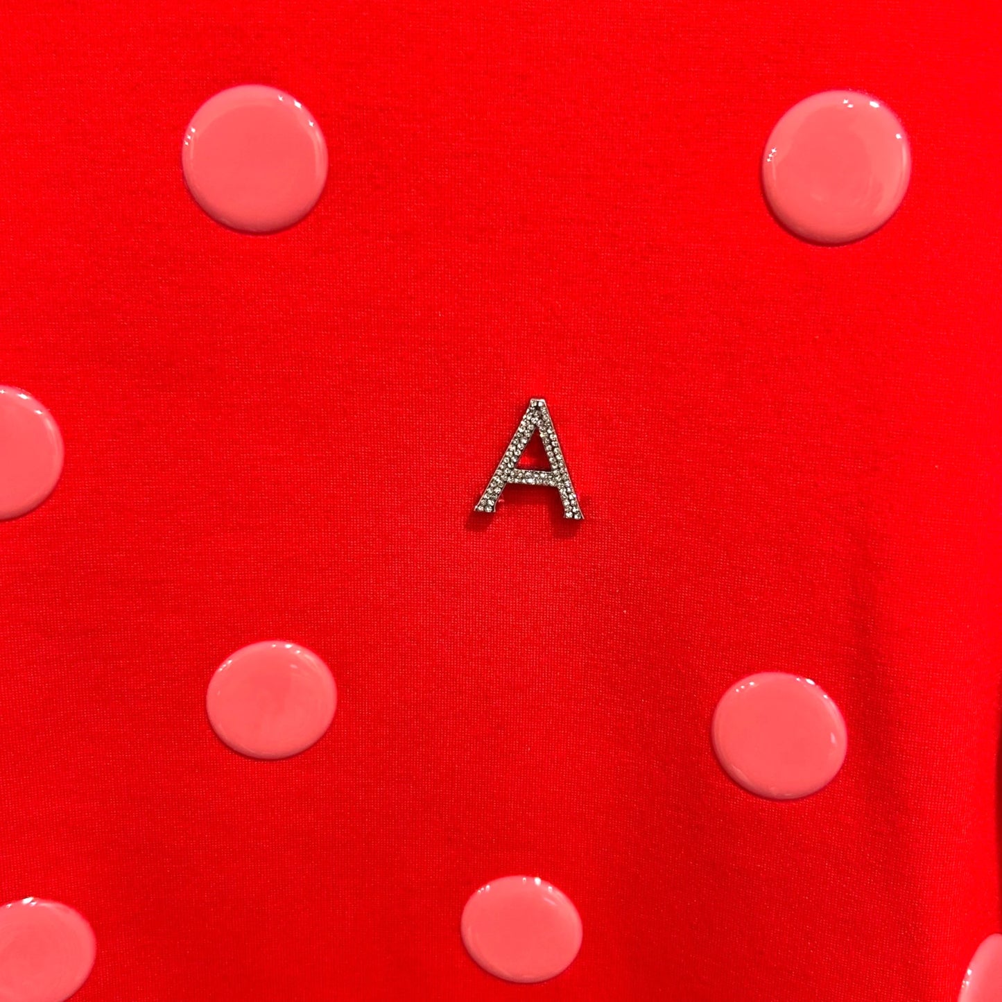 Area Glossy Polka Dot L/S Mini Dress