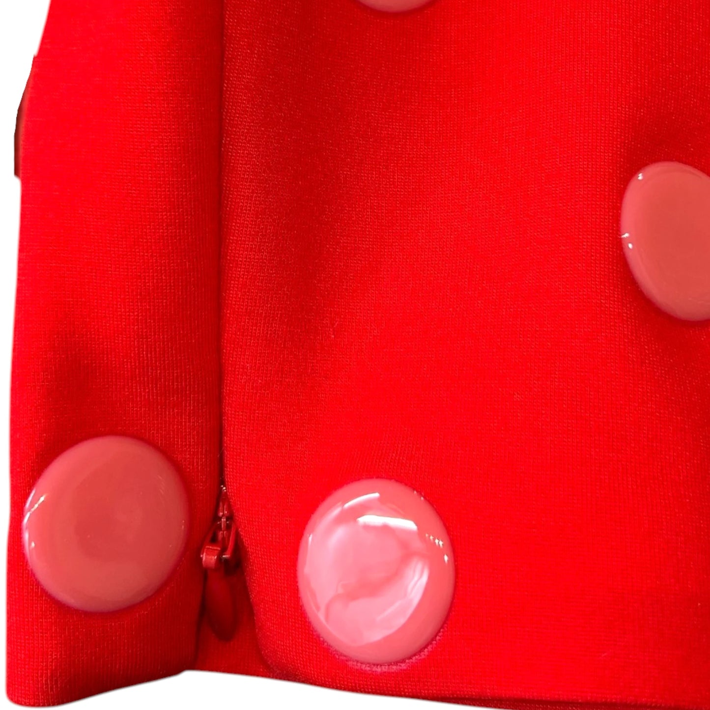 Area Glossy Polka Dot L/S Mini Dress