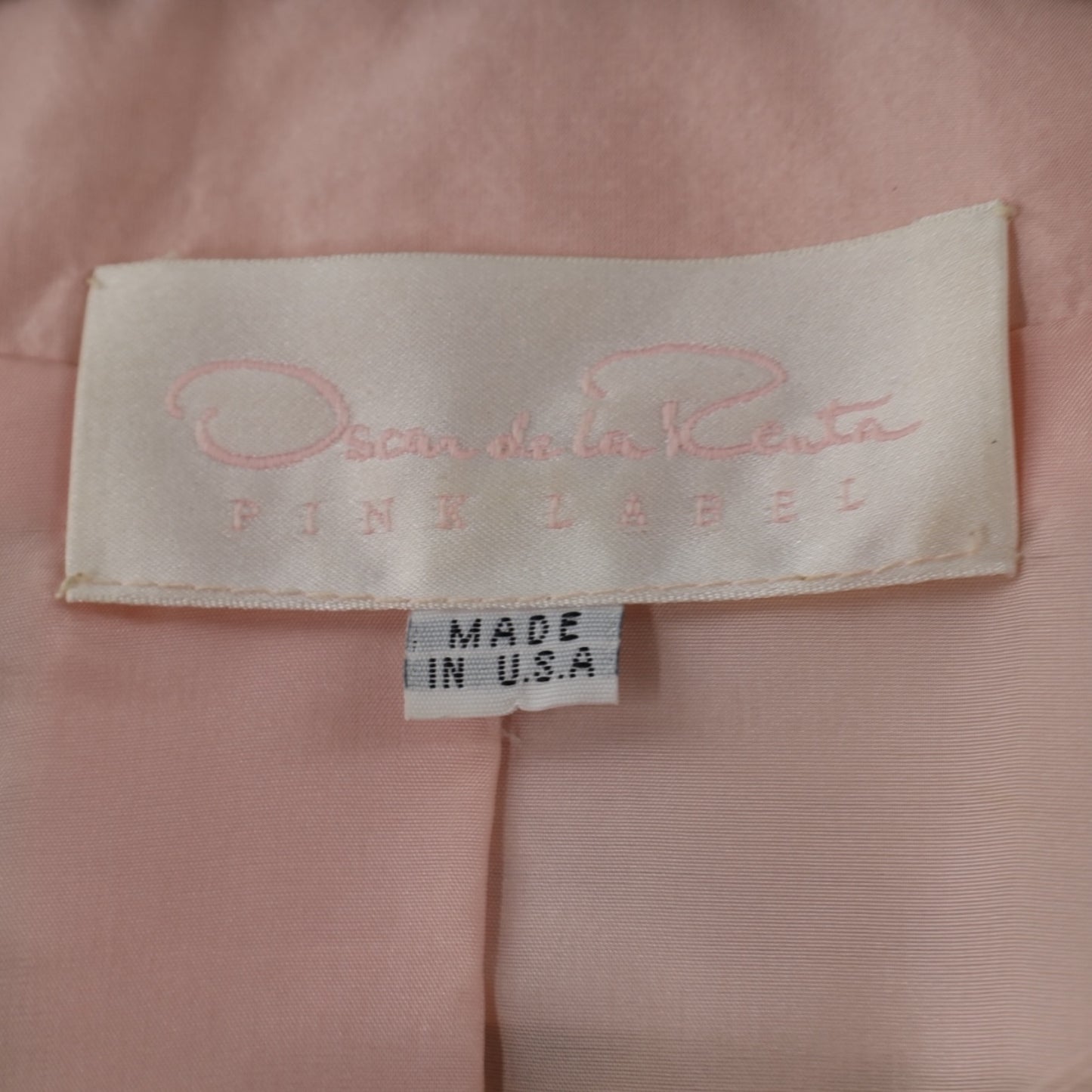 Oscar De La Renta Silk Blend Green and Pink Blazer