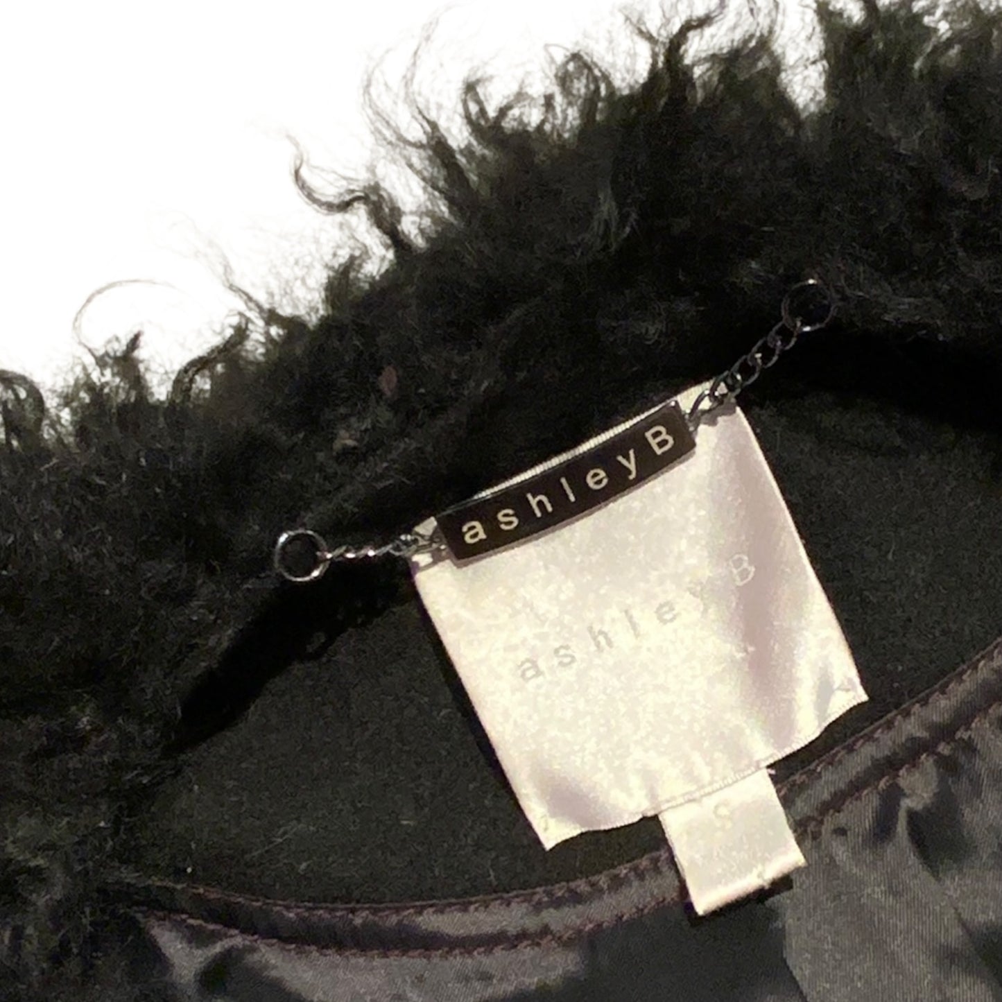 Ashley B Leather and Wool Coat