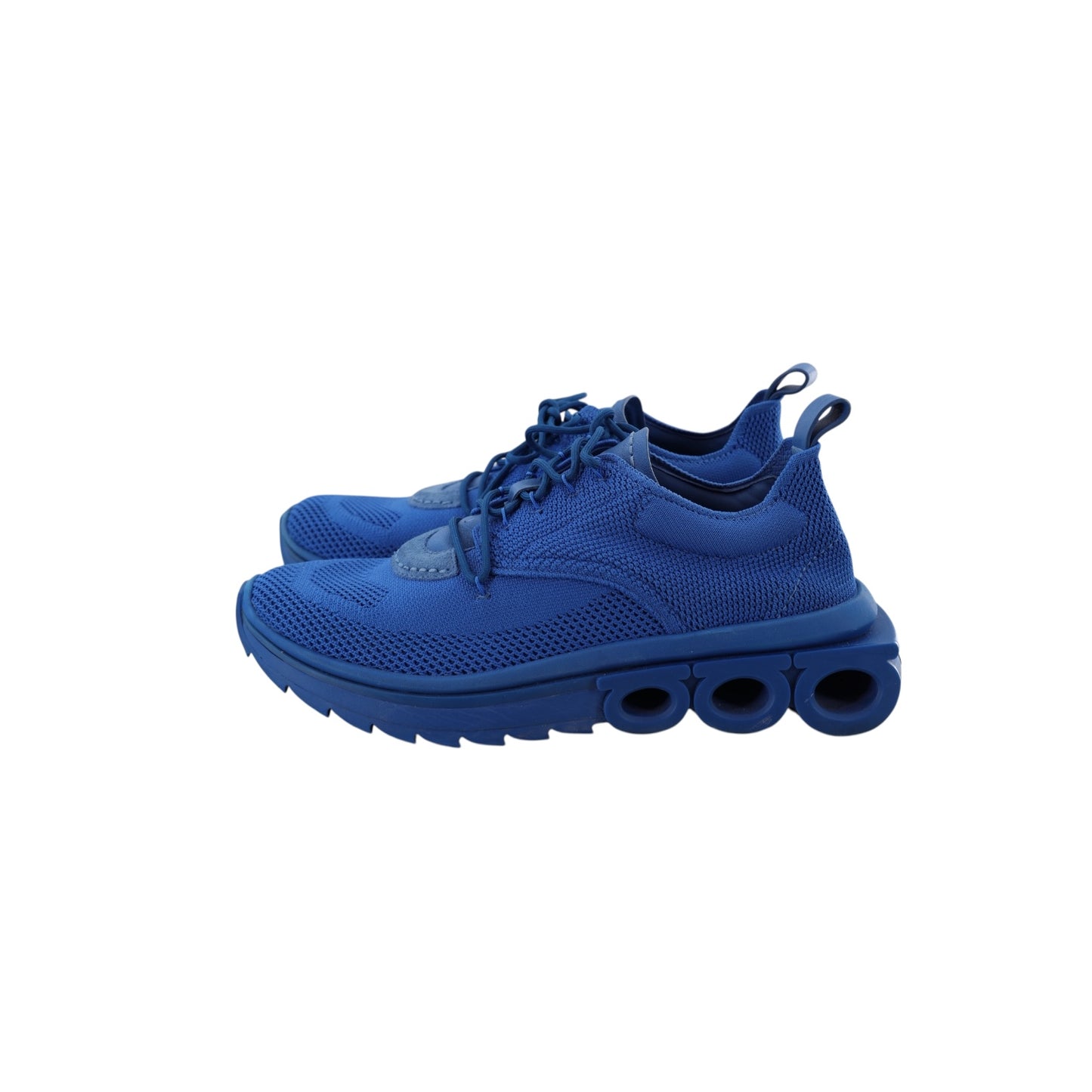 Salvatore Ferragamo Gancini Logo Blue Sneakers