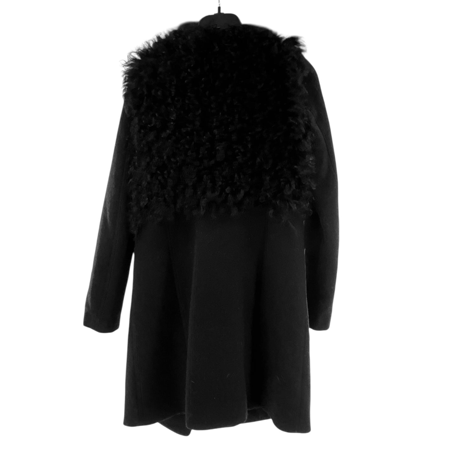 Ashley B Leather and Wool Coat