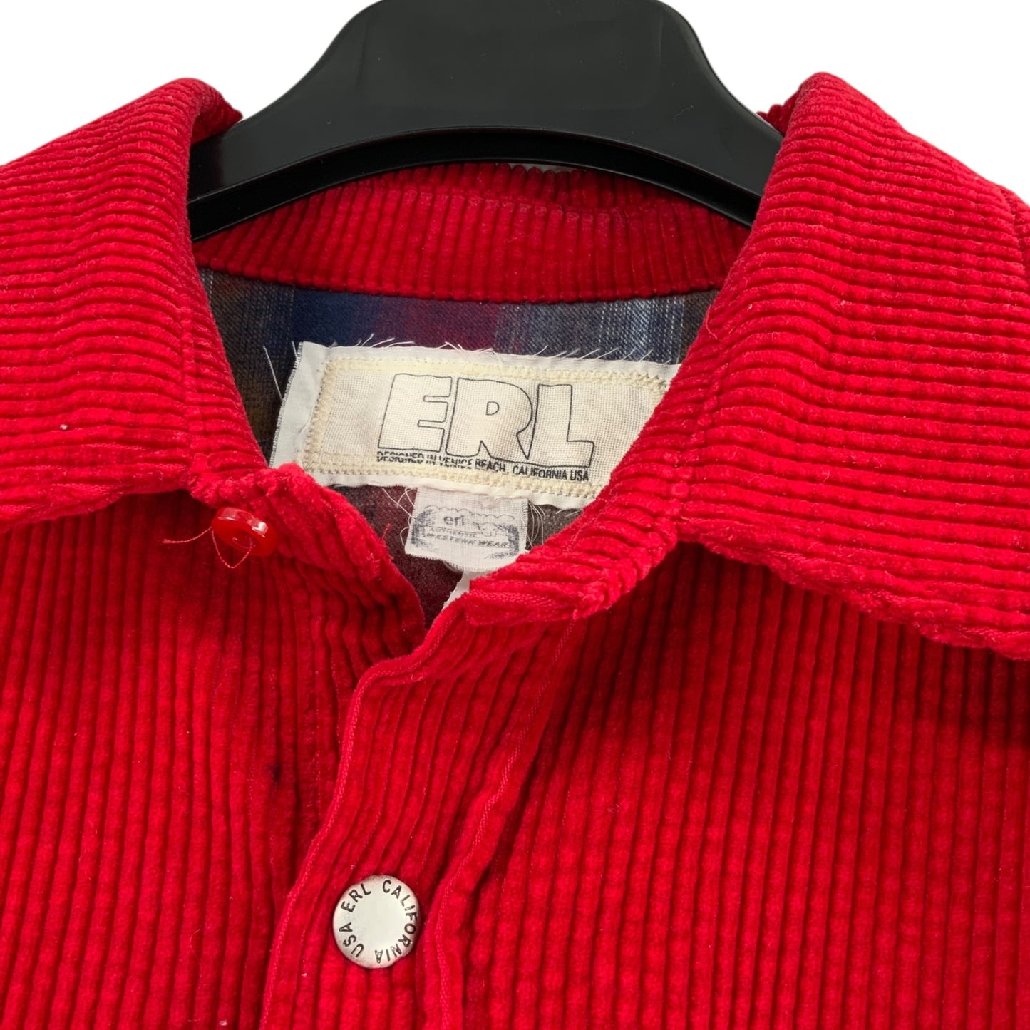 ERL Checkered Red Long Sleeve Shirt