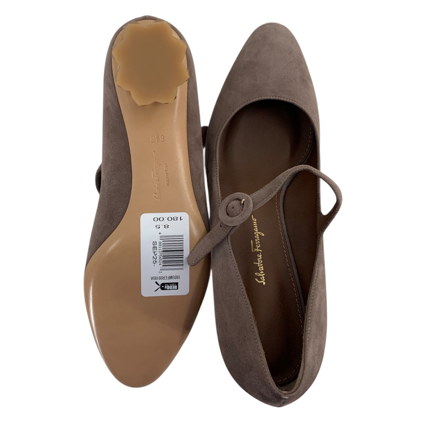 Salvatore Ferragamo Mary Jane Mid-Heel Pumps