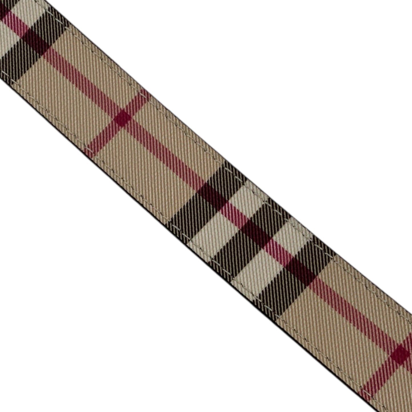 Burberry Plaid Print Belt