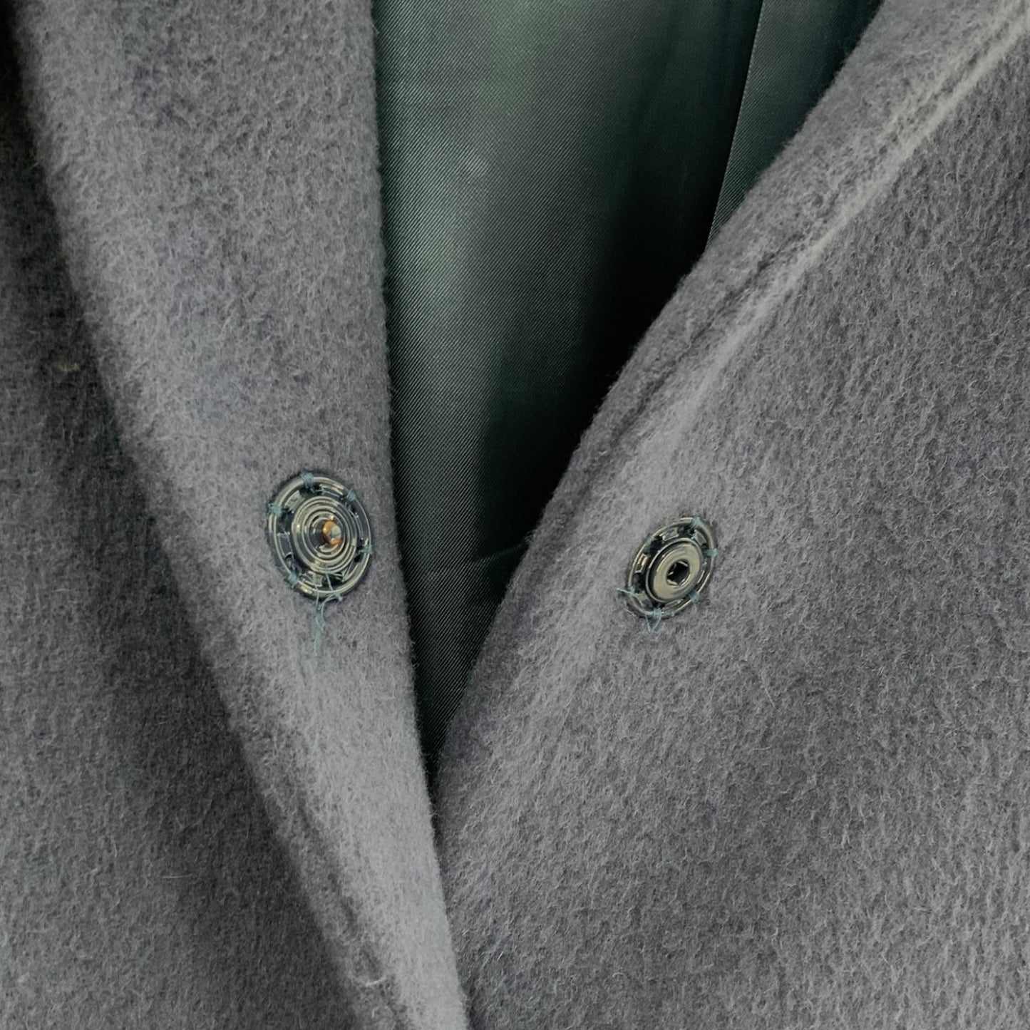 Cinzia Rocca Icons Blue Wool Coat