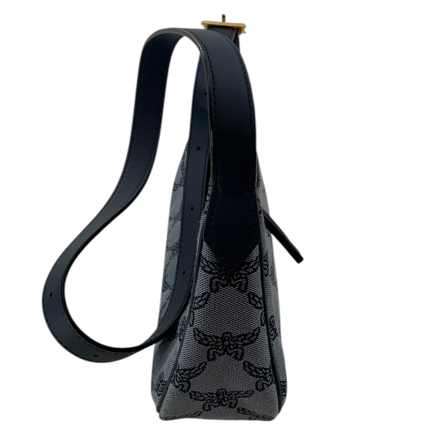 MCM Lauretos Jacquard Napa Small Shoulder Bag