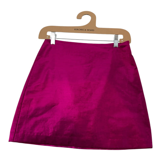 Veronica Beard Velvet Fuchsia Skirt