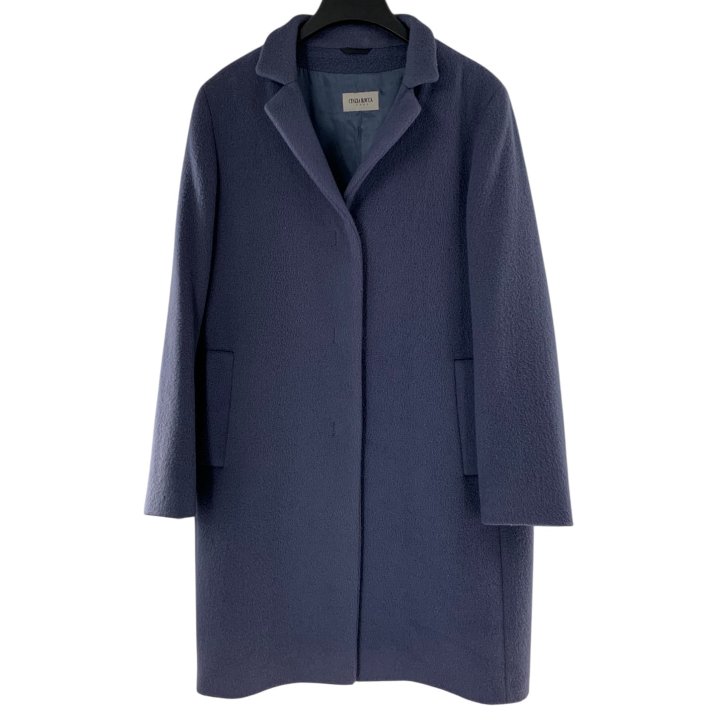 Cinzia Rocca Icons Blue Wool Coat
