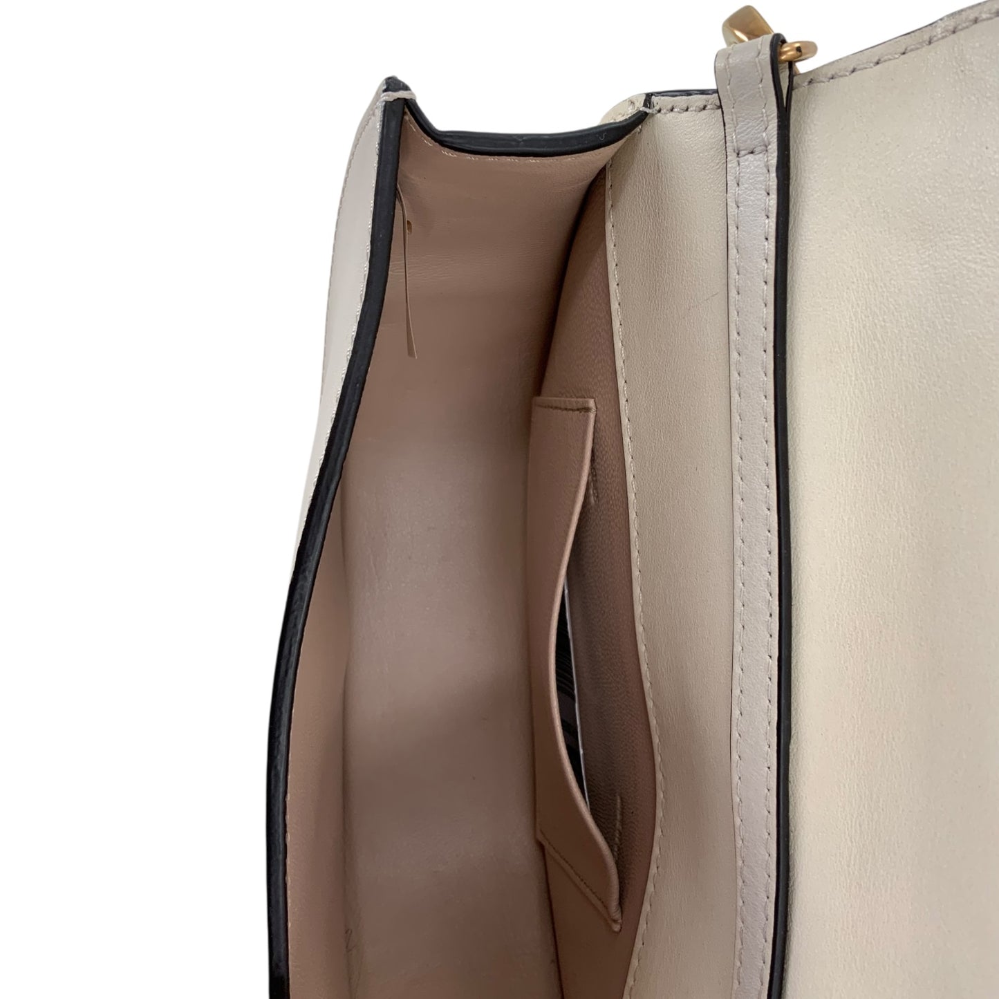 Chloe Neutral Off-White Colored Small Nile Croissant Bracelet Bag (newly available)