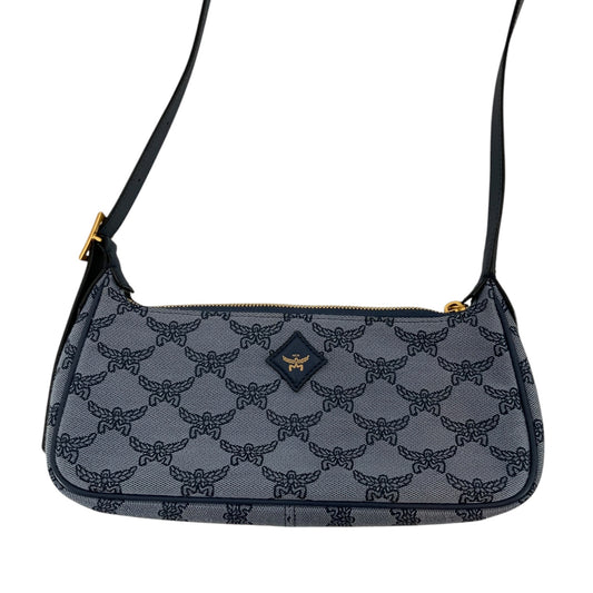 MCM Lauretos Jacquard Napa Small Shoulder Bag