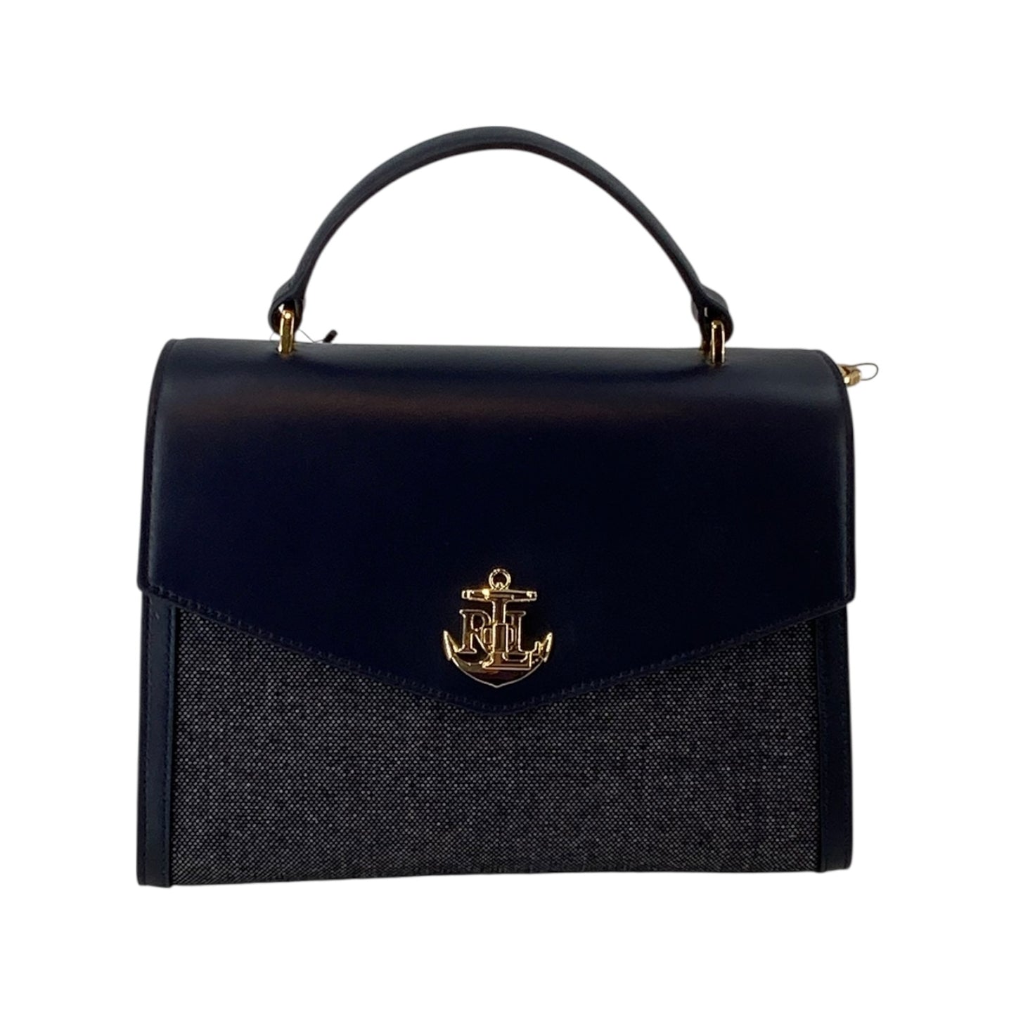 Lauren Ralph Lauren Resort Navy Blue Top Handle Bag