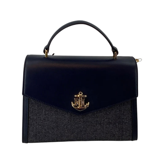 Lauren Ralph Lauren Resort Navy Blue Top Handle Bag