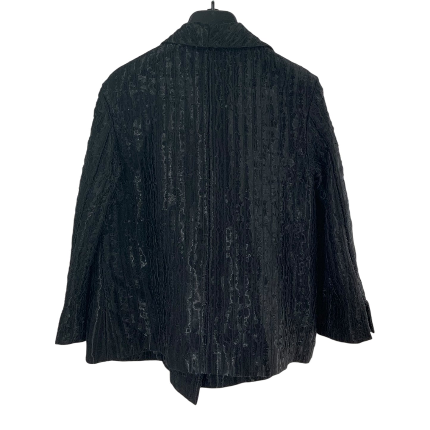 Giorgio Armani Black Textured/Patterned Blazer