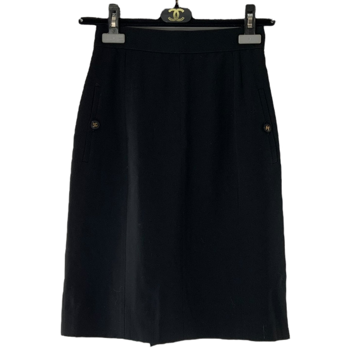 Chanel Black Pencil Skirt
