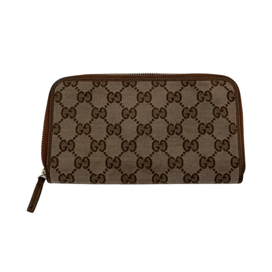 Gucci Monogram Dollar Calfskin Zip Around Wallet