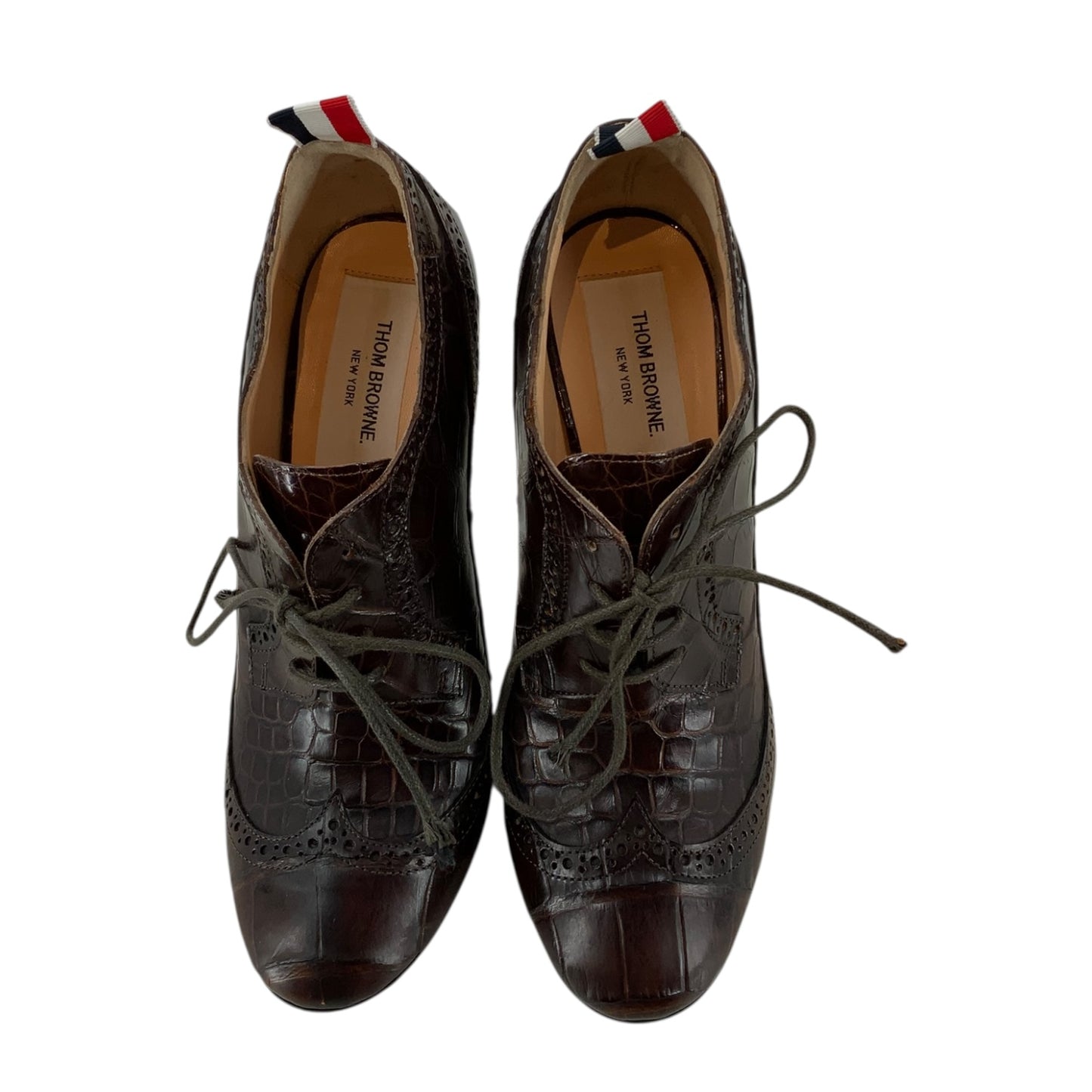 Thom Browne Oxford Heeled Booties