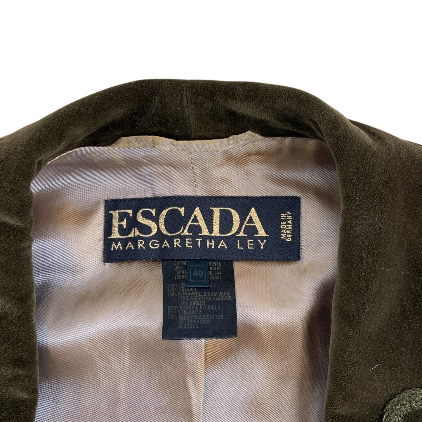 Escada Margaretha Ley Brown and Beige Blazer