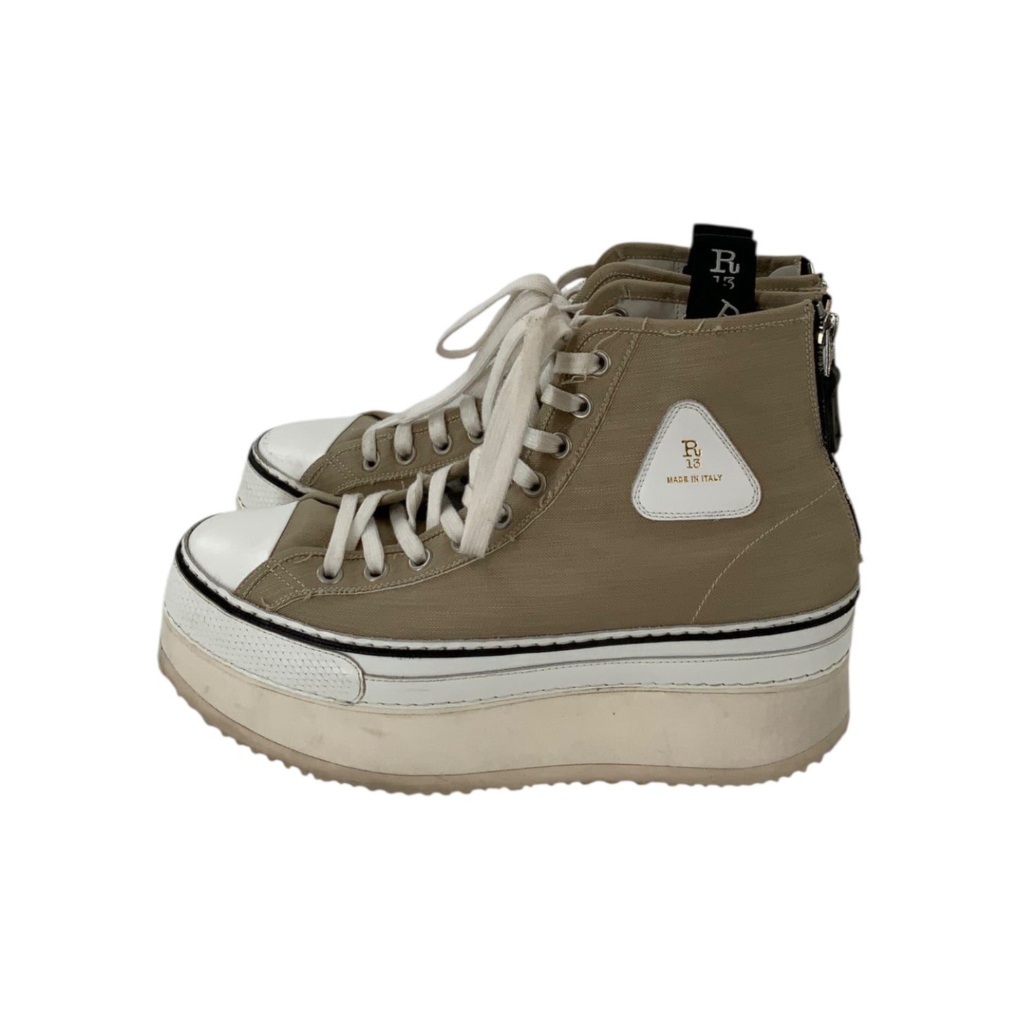 R13 Courtney Platform High Top Sneakers