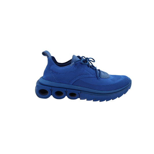 Salvatore Ferragamo Gancini Logo Blue Sneakers