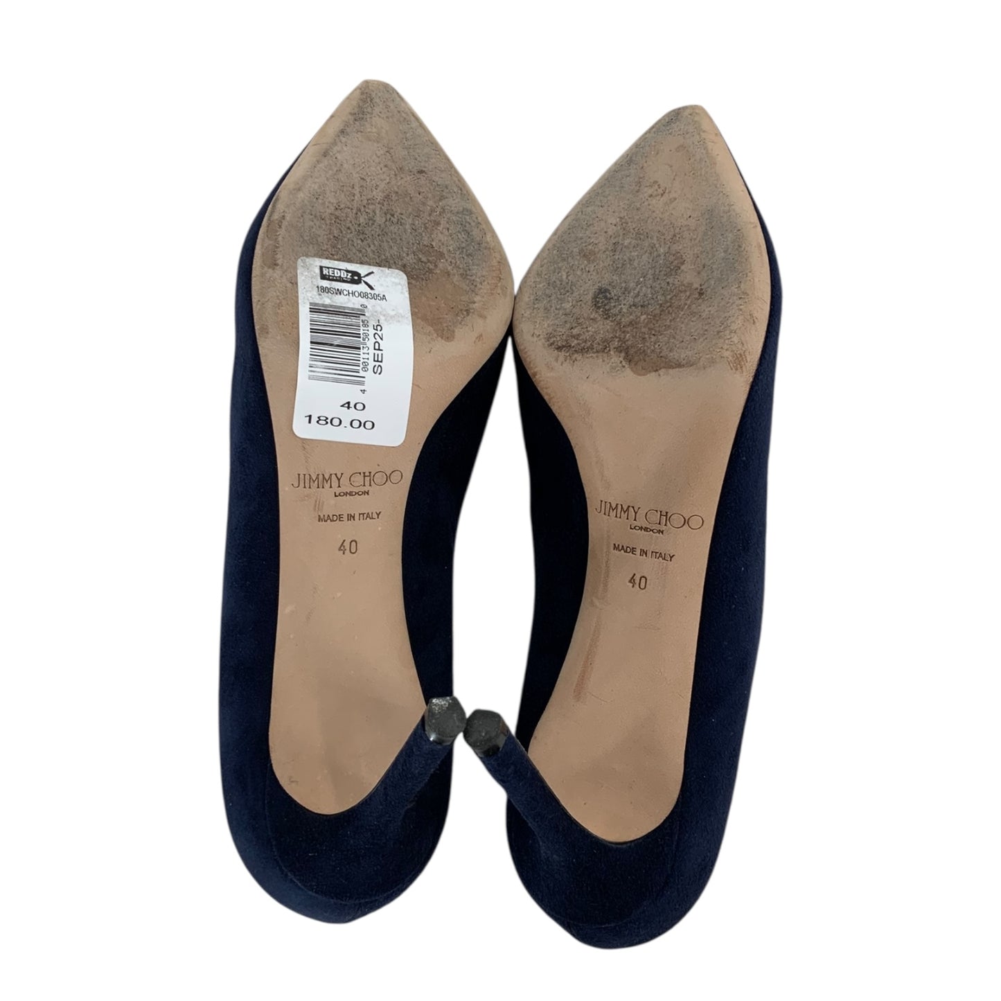 Jimmy Choo Suede Navy Blue Heels