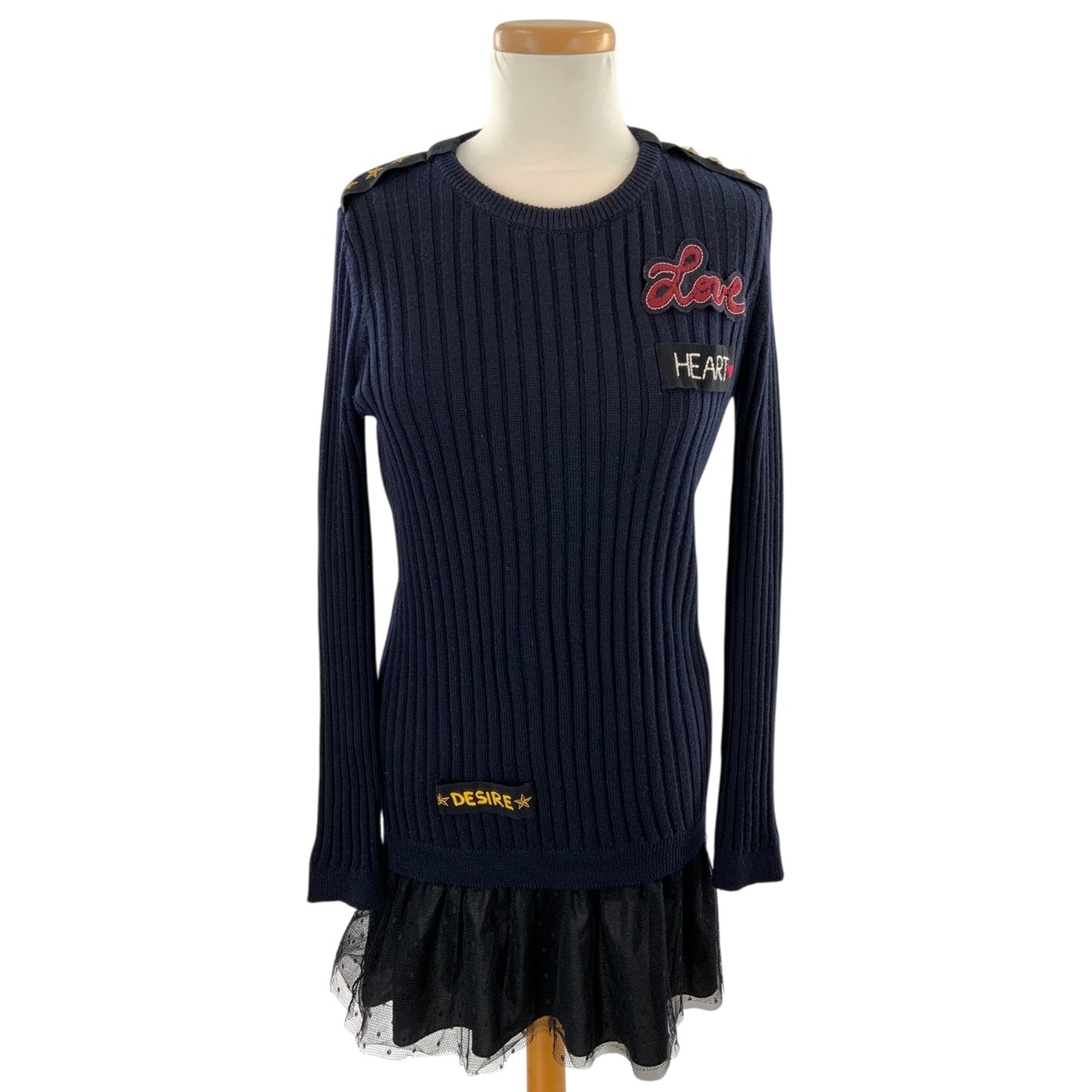 Red Valentino Navy Blue Patch Dress