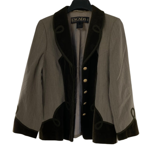 Escada Margaretha Ley Brown and Beige Blazer