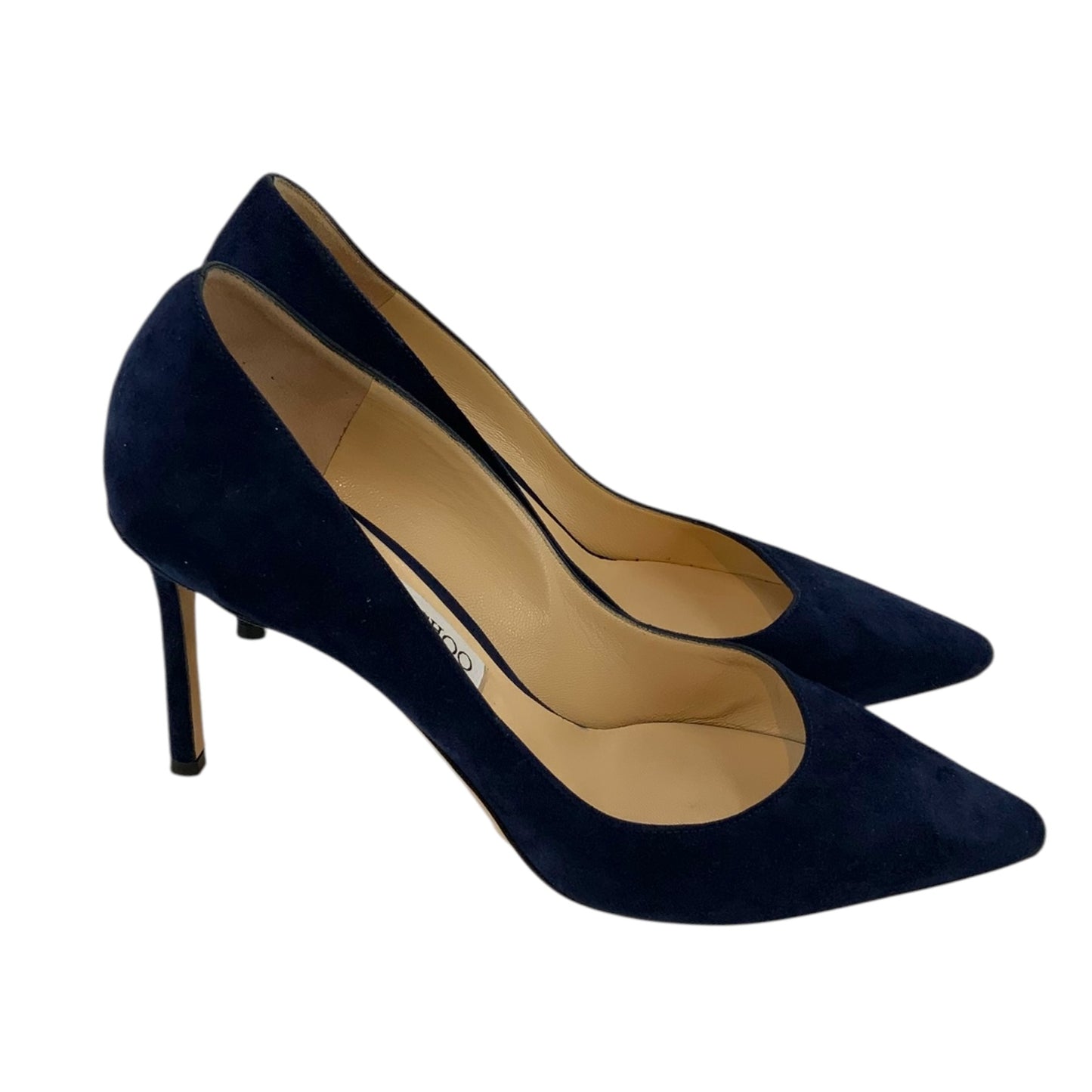 Jimmy Choo Suede Navy Blue Heels
