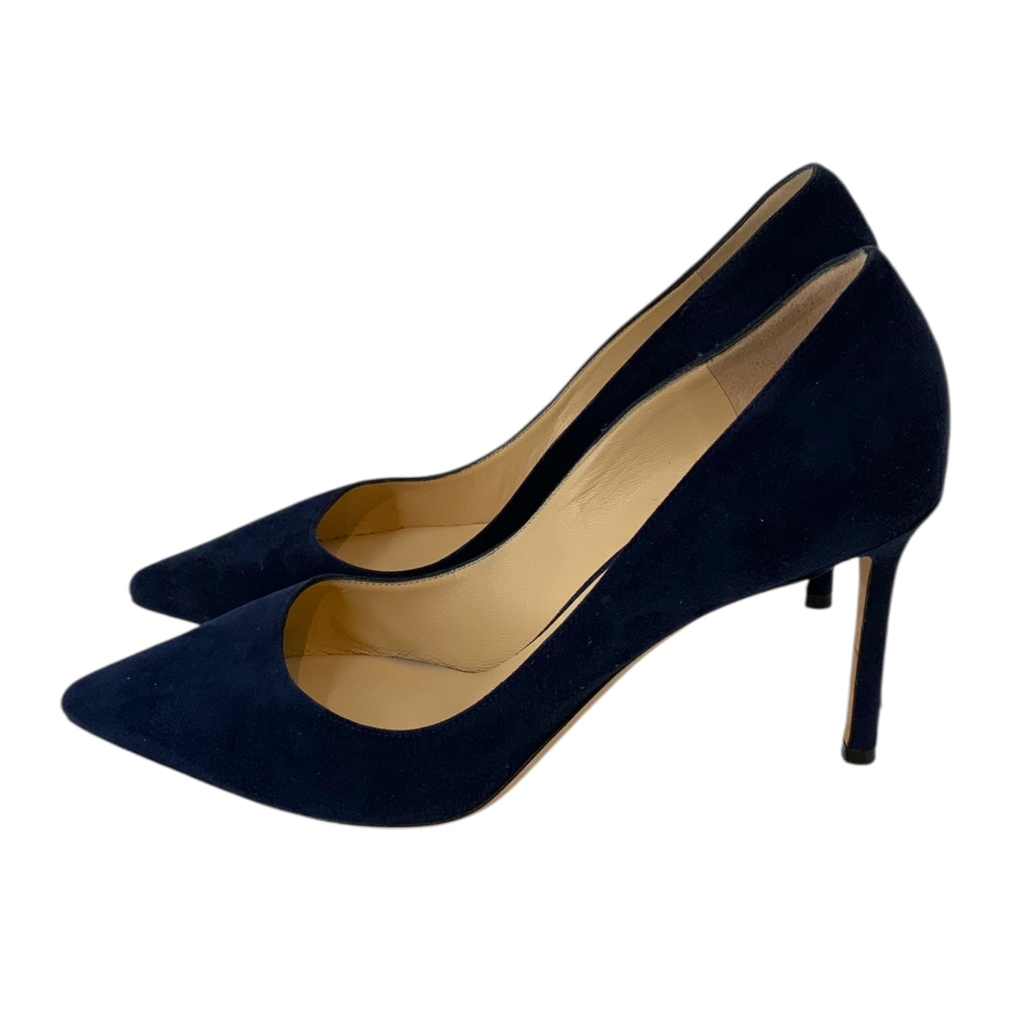Jimmy Choo Suede Navy Blue Heels