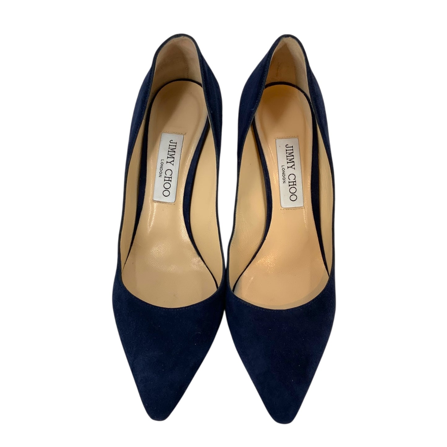 Jimmy Choo Suede Navy Blue Heels