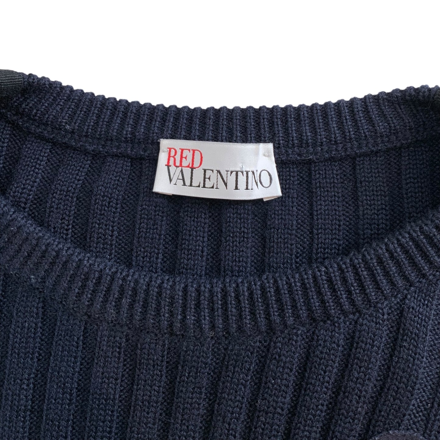 Red Valentino Navy Blue Patch Dress