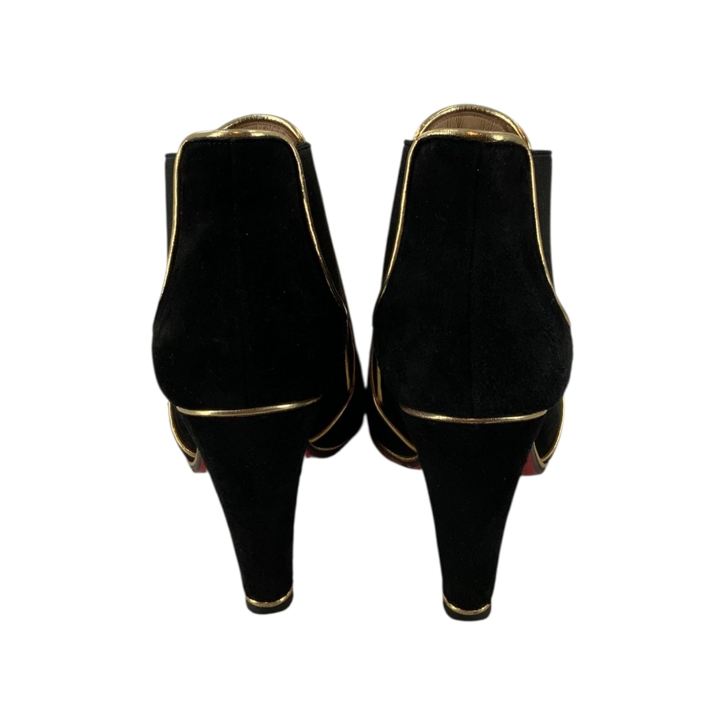 Christian Louboutin Loulou 85 Black Suede Booties