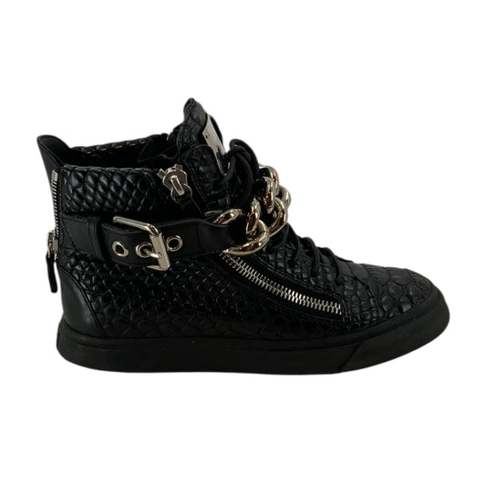 Giuseppe Zanotti Design Croc Embossed High Top Sneakers