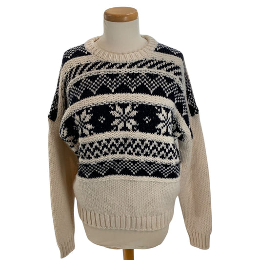 Maje Knit Sweater with Snowflake Detail