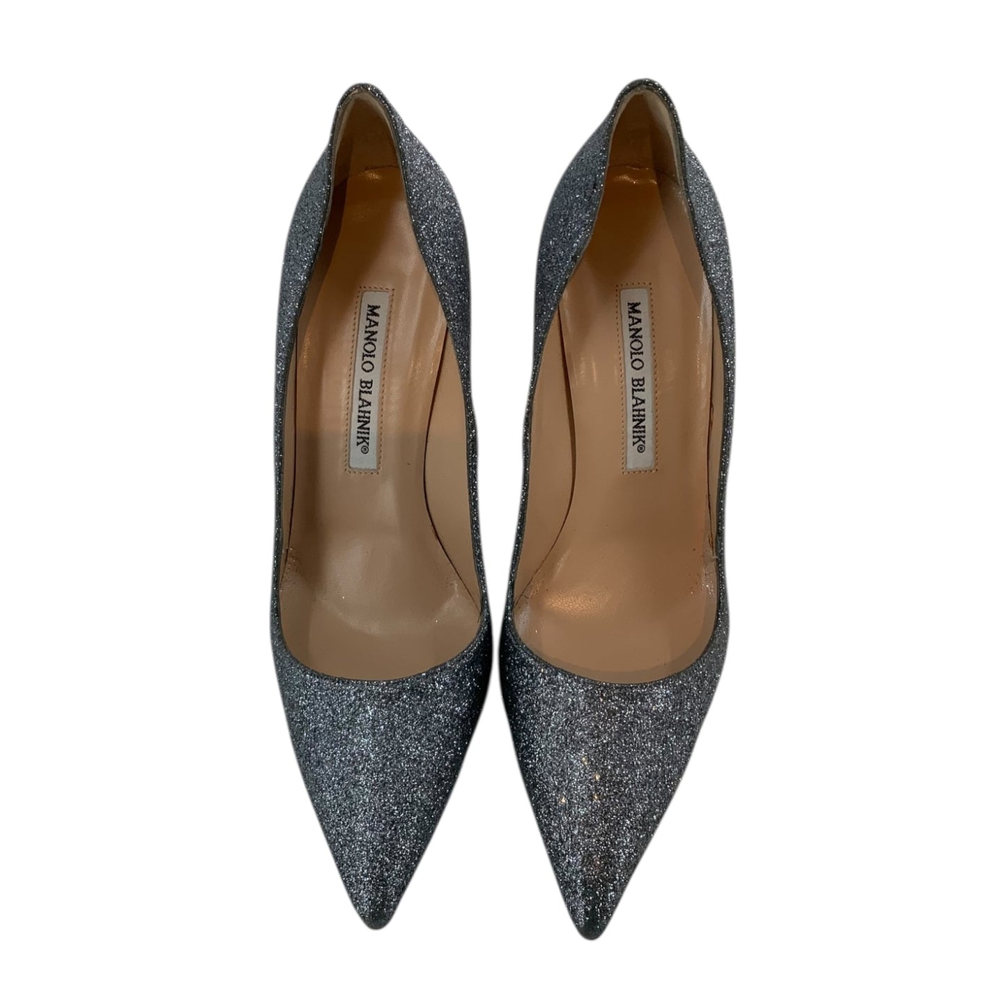 Manolo Blahnik Glitter Heels