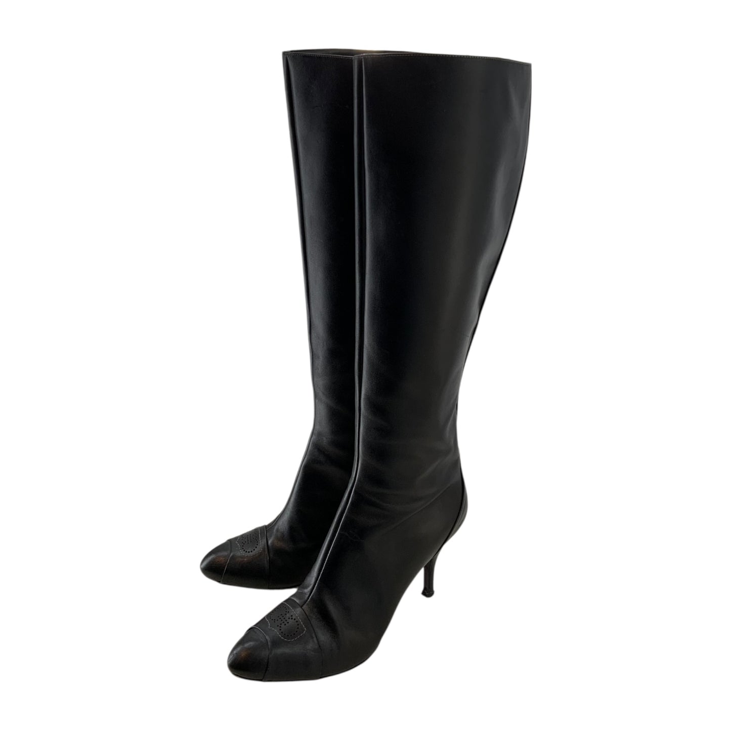 Salvatore Ferragamo Leather Knee High Boots