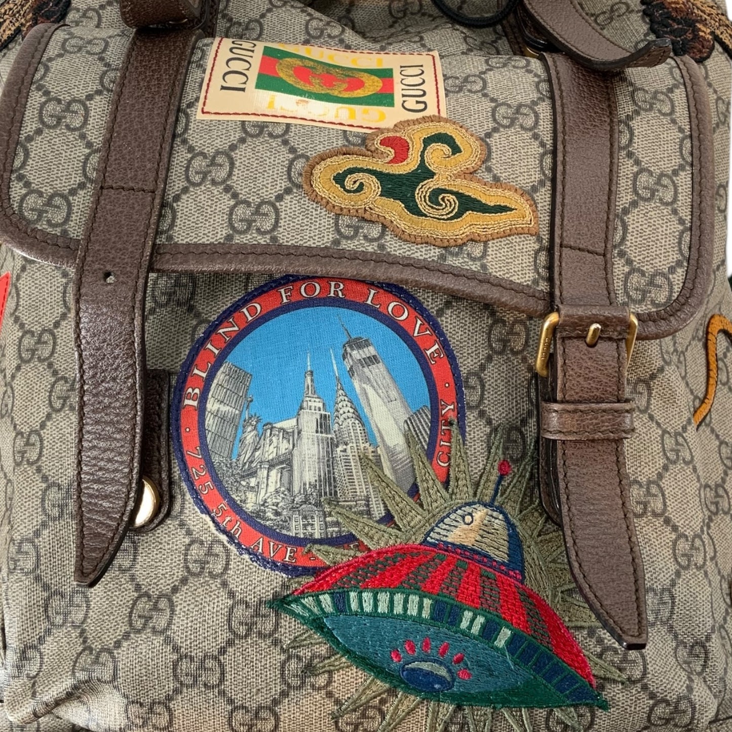 Gucci Patchwork Backpack