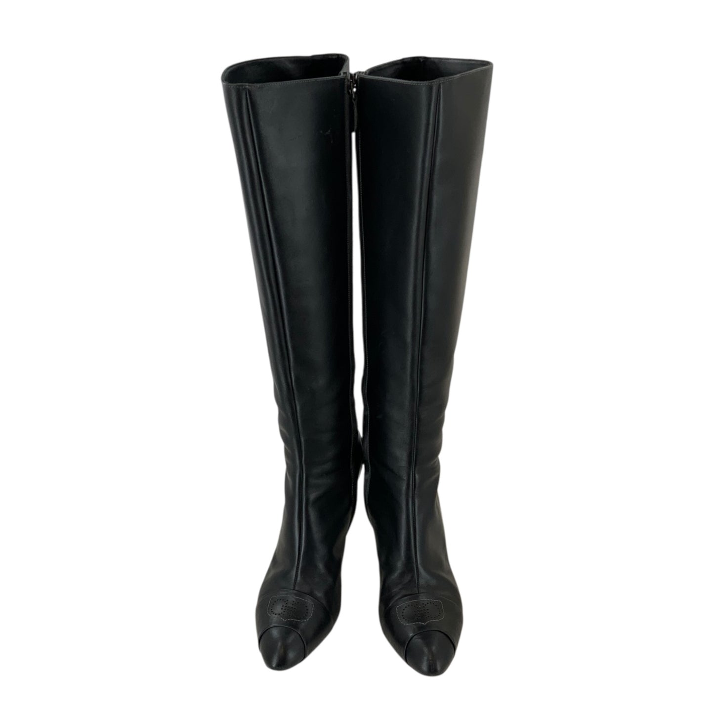 Salvatore Ferragamo Leather Knee High Boots